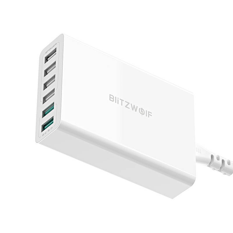 Punjač 6x USB Blitzwolf BW-S15, QC 3.0, 60 W (bijeli)