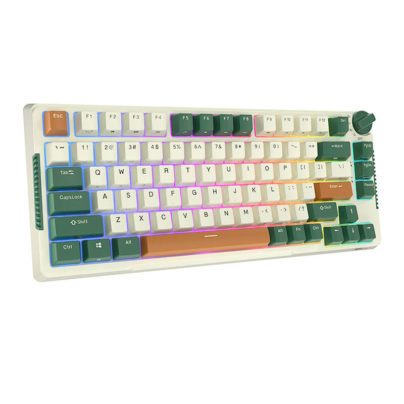Bežična mehanička tipkovnica Royal Kludge RKH81 RGB, Sky Cyan Switch (Green)