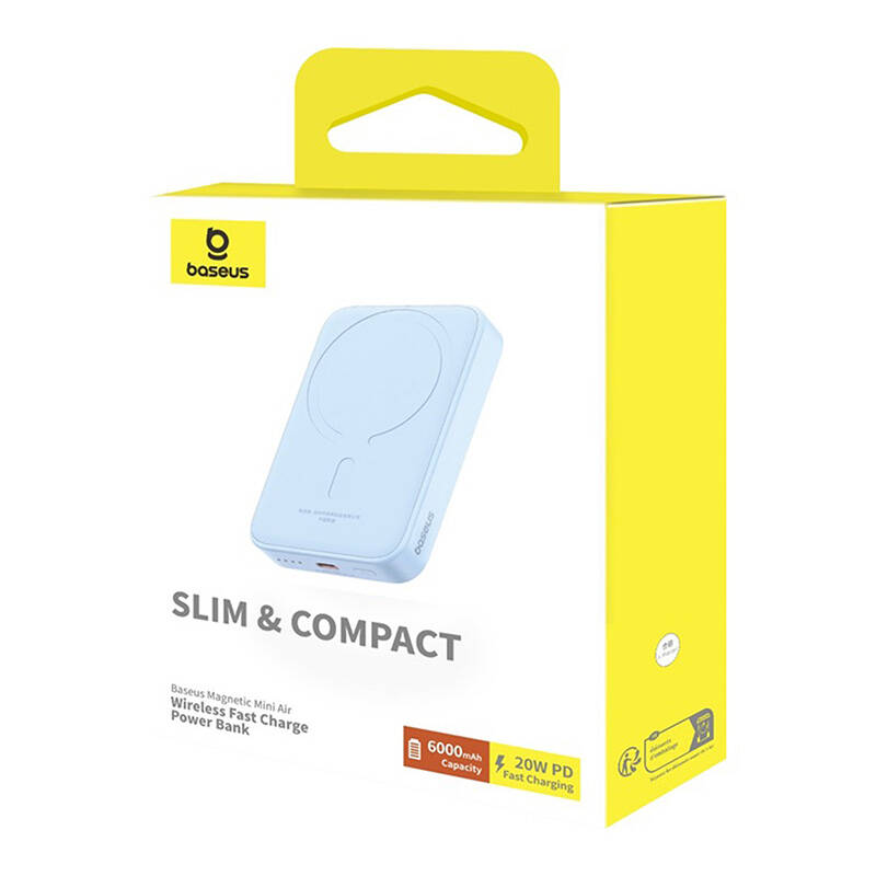 Powerbank Mini Baseus 6000 Mah 20W (plava)