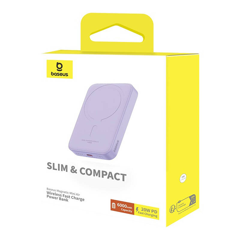 Powerbank Mini Baseus 6000 Mah 20W (ljubičasta)