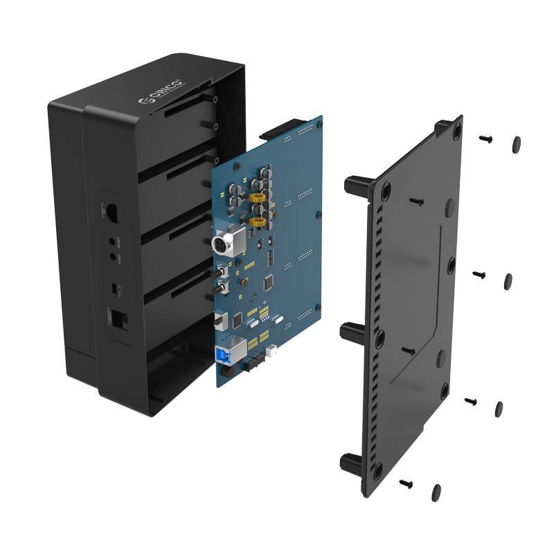 Dock za tvrdi disk Orico Clone 2.5 / 3.5 inča 4 Bay USB3.0 1 do 3 (crni)