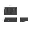 Dock za tvrdi disk Orico Clone 2.5 / 3.5 inča 4 Bay USB3.0 1 do 3 (crni)