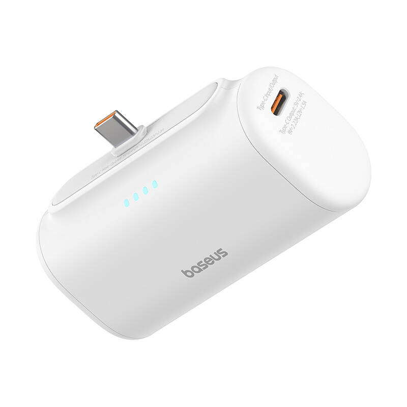 PowerBank Baseus Compact 5000Mah, 20W, USB-C (White)