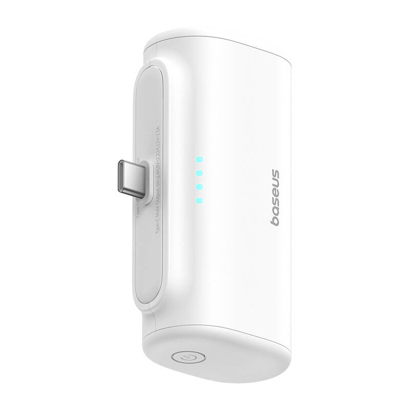 PowerBank Baseus Compact 5000Mah, 20W, USB-C (White)