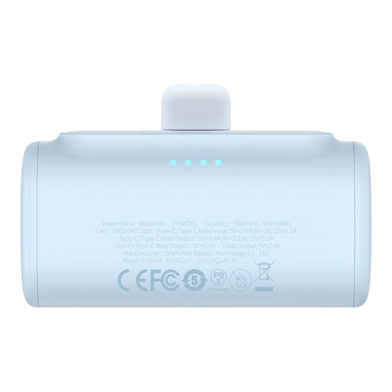 PowerBank Baseus Compact USB-C 5000Mah, 20W (plava)