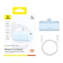 PowerBank Baseus Compact USB-C 5000Mah, 20W (plava)