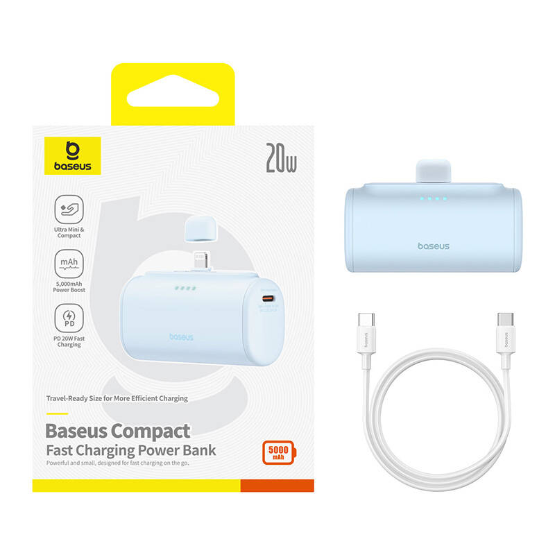 PowerBank OS-Baseus Compact IP 5000Mah 20W (plava)