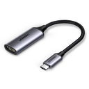 Adapter UGREEN USB-C na HDMI, 4K 60Hz (sivo)