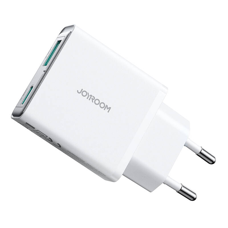Joyroom Mains Charger JR-TCF14 (A+C) Super Slim 20W (White)