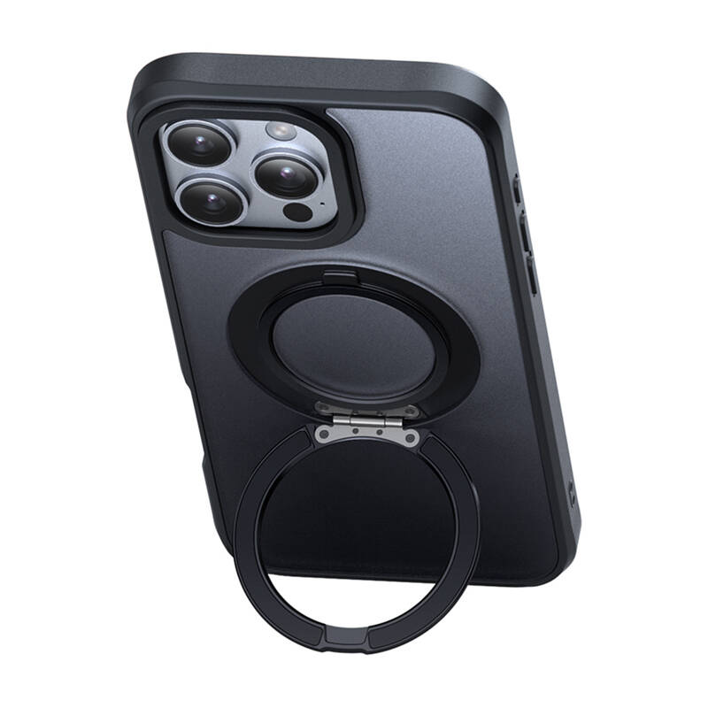 MCDODO PC-4933 Magsafe futrola za iPhone 16 Pro Max sa stajalicom (crna)