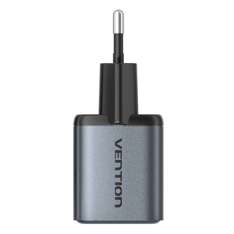 GAN VENTENS USB-C + USB-A 30W punjač (siva)