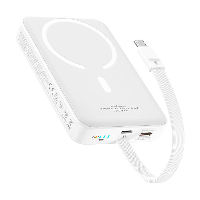 Baseus Mini 10000Mah 30W Magnet PowerBank (White) Bayern Edition