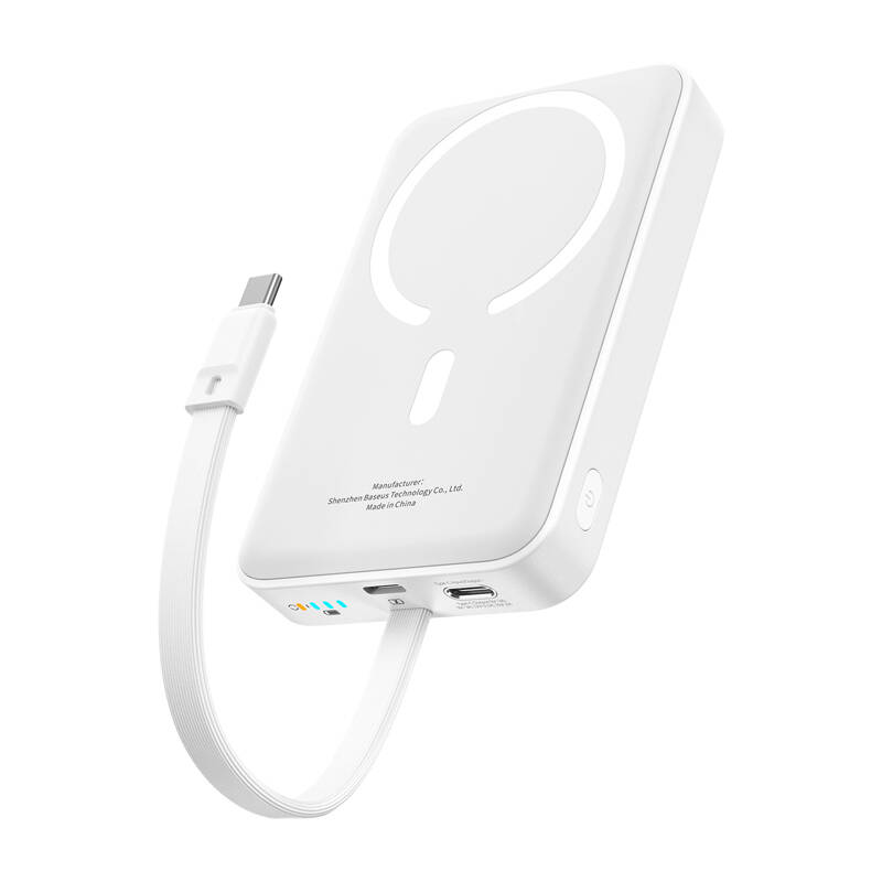 Baseus Mini 10000Mah 30W Magnet PowerBank (White) Bayern Edition