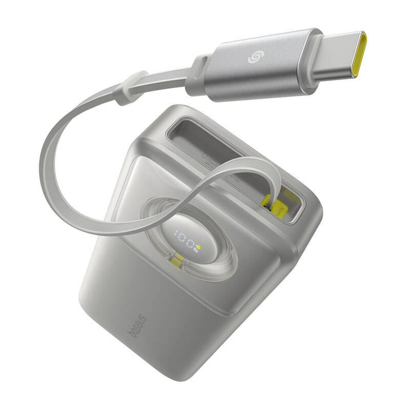 PowerBank Baseus OS Free2Pull 20000mah 65W + kabel (siva)