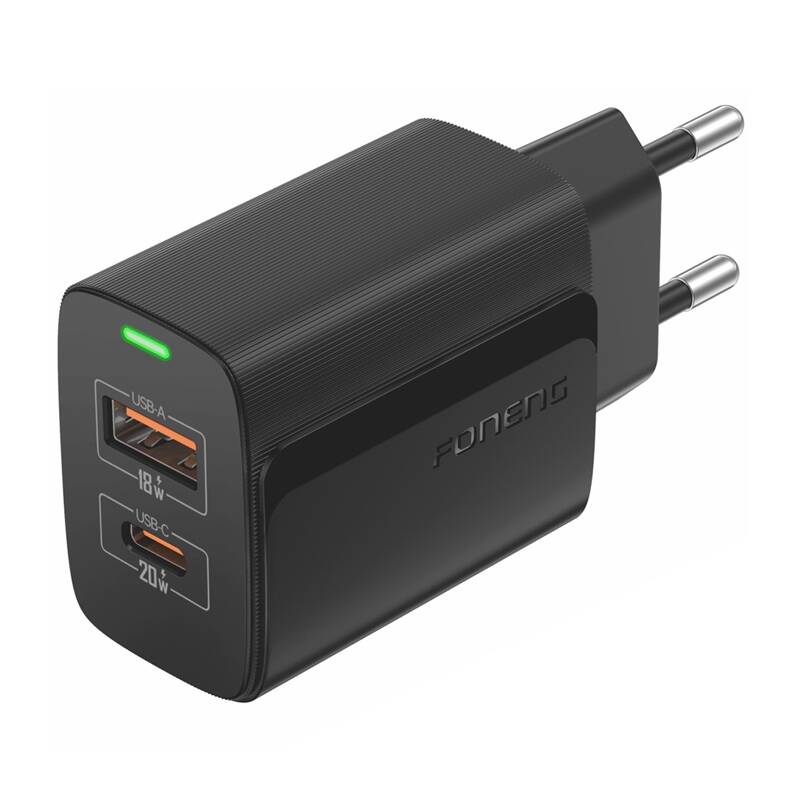 FONENG EU66 A+C 2 Mrežni punjač (PD20W) Black