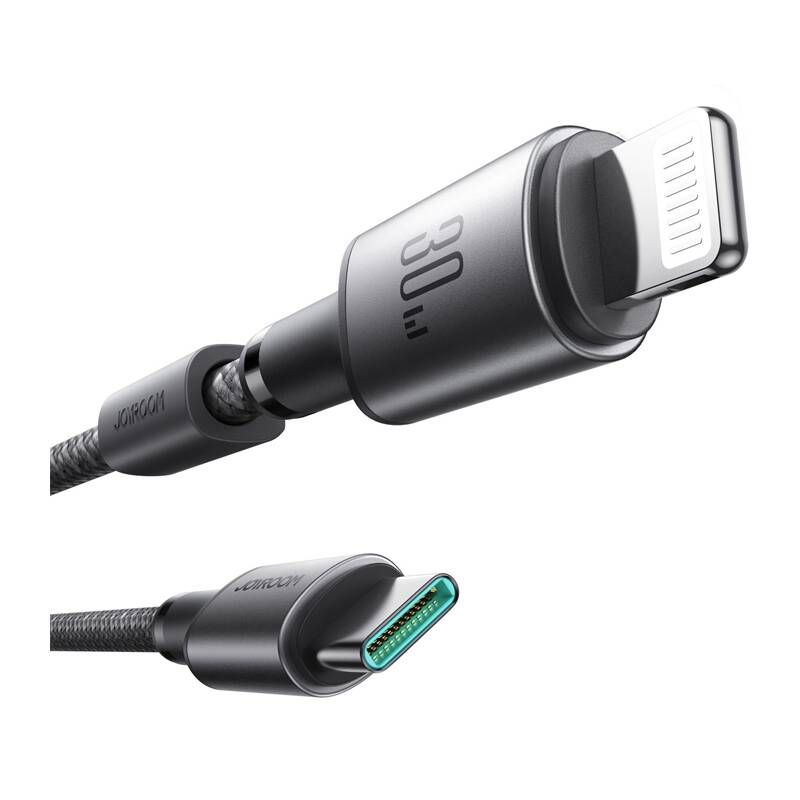 Kabel USB-C Lightning Joyroom 30W, 1,2m Szary