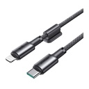 Kabel USB-C Lightning Joyroom 30W, 1,2m Szary