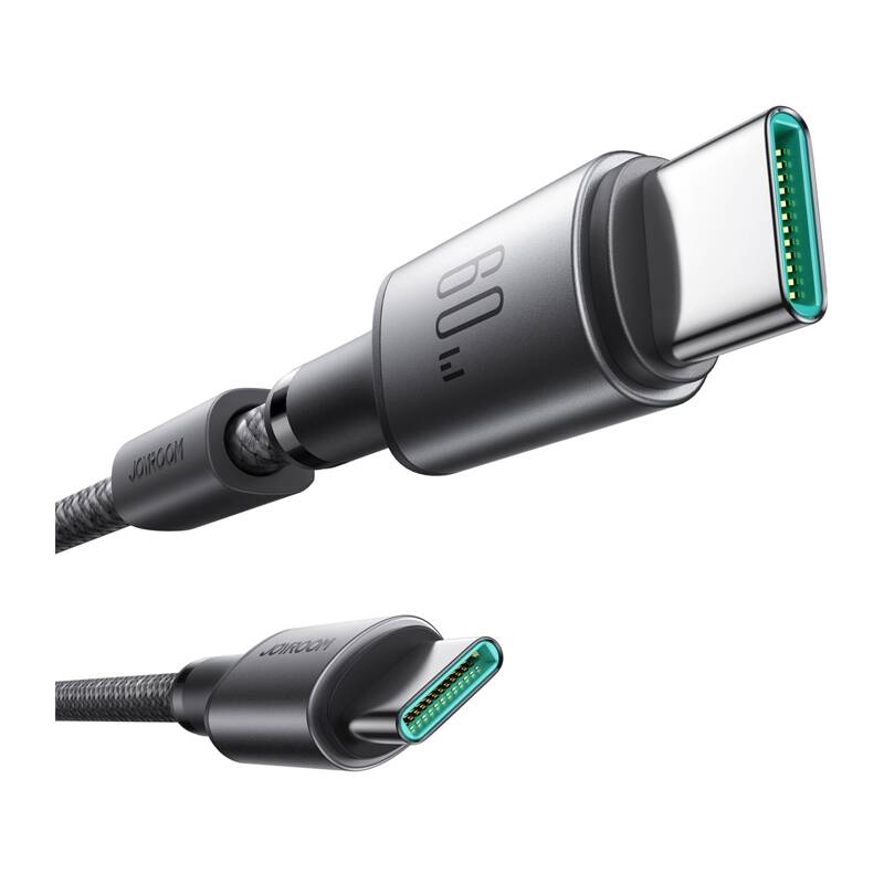 Kabel USB-C-USB-C Joyroom S-A50, 60W, 1,2m Szary