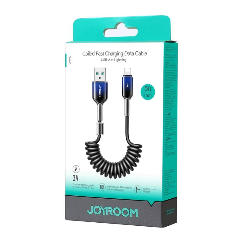Kabel USB-A Lightning Joyroom S-A43 1,5M CZARNY