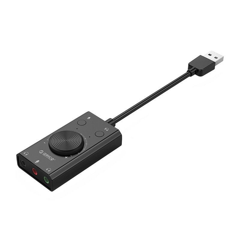 Orico višenamjenska USB 2.0 vanjska zvučna kartica, 10 cm