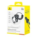 60W Baseus USB-C punjač automobila + Lightning kabel (crni)