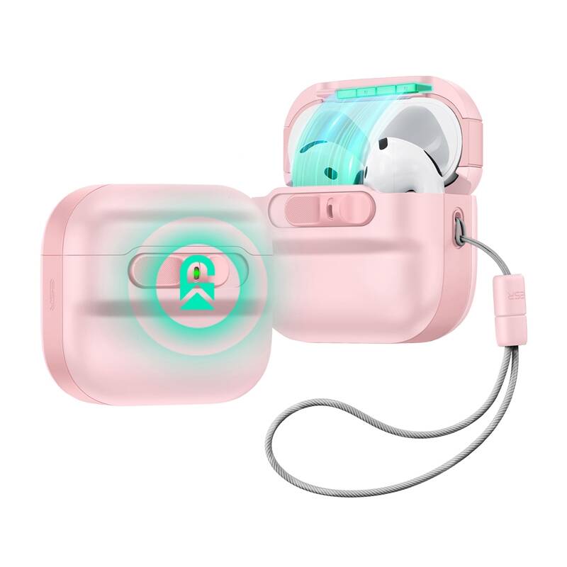 Zaštitni slučaj ESR pulsa za AirPods 4 slušalice (ružičasto)
