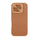 Nillkin Qin Prop Leather Iphone 16 slučaj (smeđa)