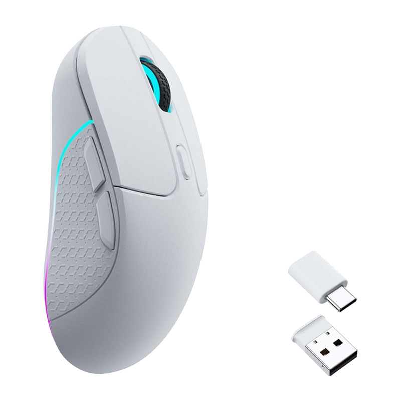 Keychron M3 RGB 1000Hz bežični igraći miš (bijela) [M3-A3].