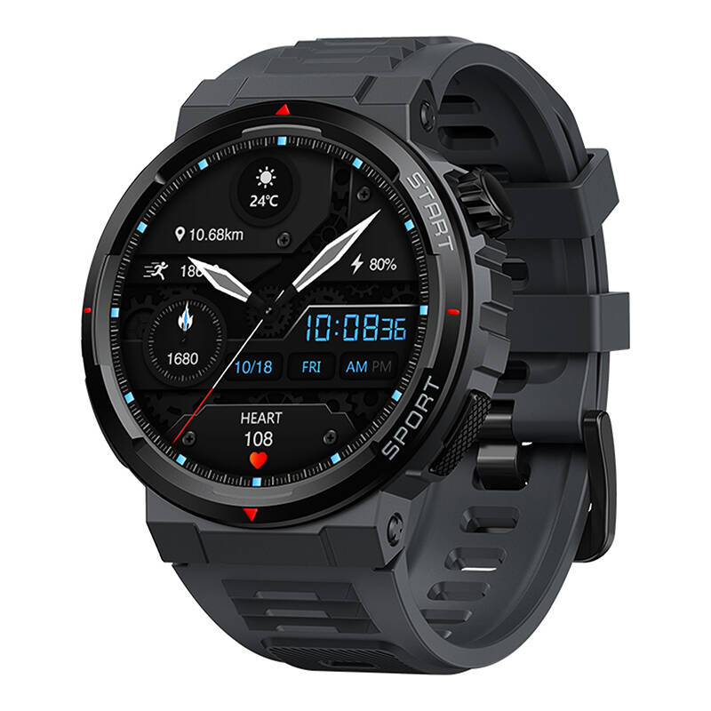 ZEBLAZE ARES 3 PLUS SMARTWATCH (Black)