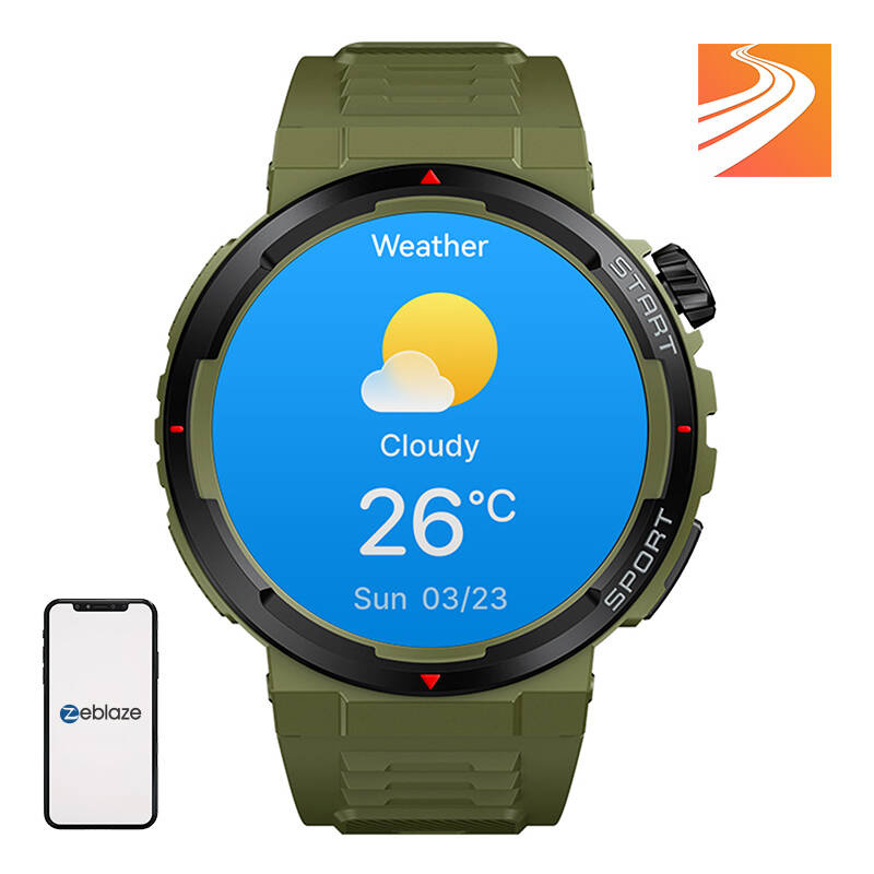 ZEBLAZE ARES 3 PLUS SMARTWATCH (GREEN)