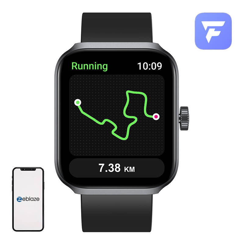 Zeblaze iznad 3 plus pametni sat (crni)