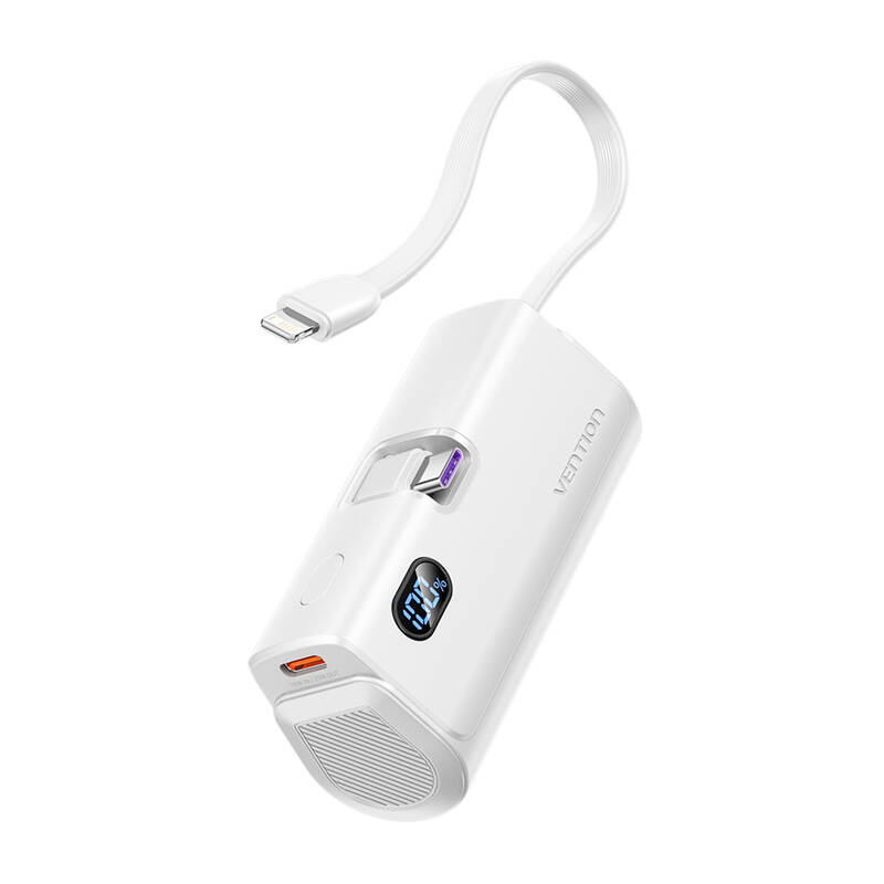 PowerBank Vence LED zaslon 4800mah 22.5W FHQW0 (bijelo)