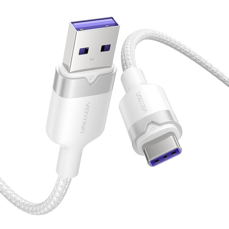 USB 2.0 A do USB-C 6A VENTION CTOWF 1M kabel (bijeli)