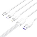 USB 2,0 A do 3-u-1 6A kabelska opcija ctrwg 1,5m (bijela)