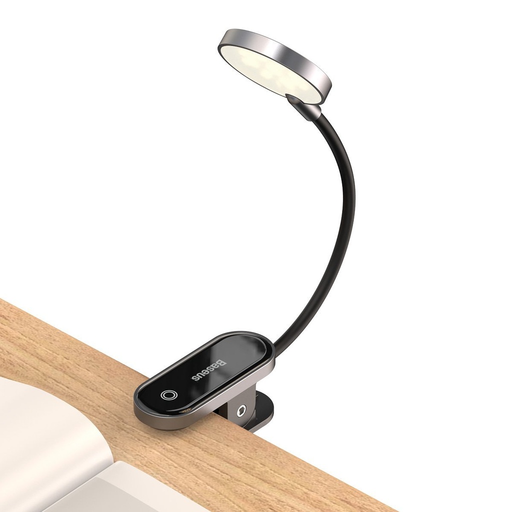 Baseus (DGRAD-0G) Comfort Mini Clip lampa za čitanje (tamno siva)