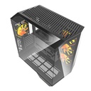 Darkflash DY470 računalna futrola (crna) + 4 ventilatora + GPU nosač