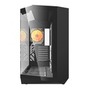 Darkflash DY470 računalna futrola (crna) + 4 ventilatora + GPU nosač