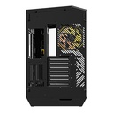 Darkflash DY470 računalna futrola (crna) + 4 ventilatora + GPU nosač