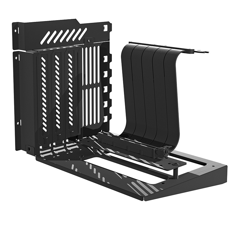 Darkflash DY470 računalna futrola (crna) + 4 ventilatora + GPU nosač