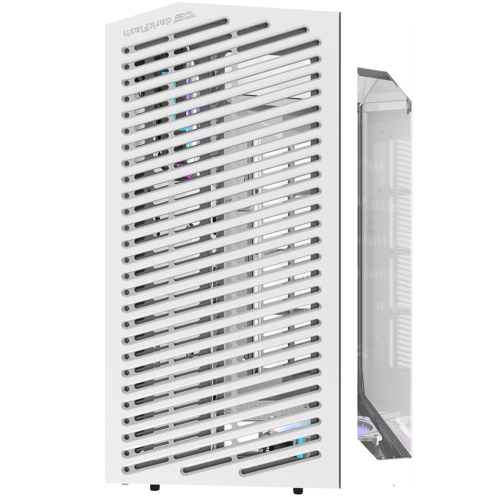 Darkflash DY470 računalna futrola (bijela) + 4 ventilatora + GPU nosač