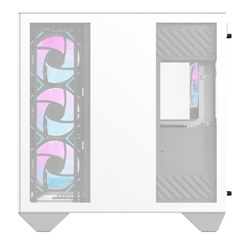 Darkflash DY470 računalna futrola (bijela) + 4 ventilatora + GPU nosač