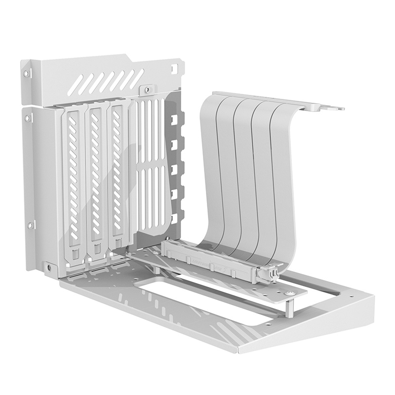 Darkflash DY470 računalna futrola (bijela) + 4 ventilatora + GPU nosač