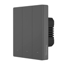 Smart WiFi zidni prekidač Sonoff M5-3C-80 (3-kanal, za okvir, grafit)