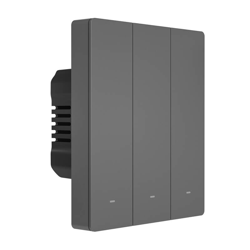 Smart WiFi zidni prekidač Sonoff M5-3C-80 (3-kanal, za okvir, grafit)