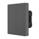 Smart WiFi Wall Switch Sonoff M5-2C-80 (2-kanal, za okvir, grafit)