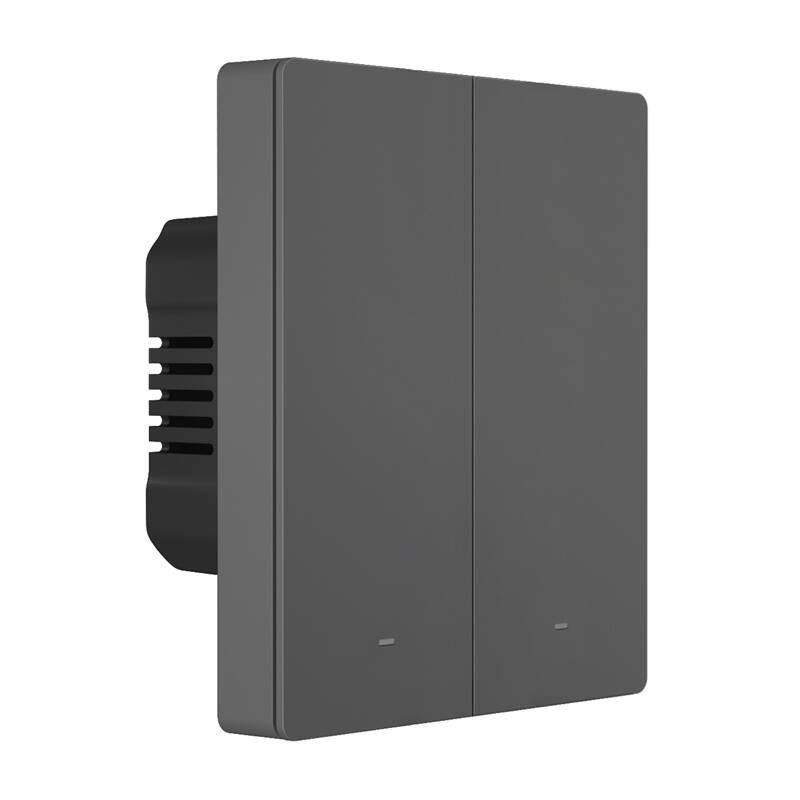 Smart WiFi Wall Switch Sonoff M5-2C-80 (2-kanal, za okvir, grafit)