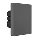 Smart WiFi Wall Switch Sonoff M5-2C-80 (2-kanal, za okvir, grafit)