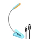 Bežična svjetiljka Glokent mini glcsntbl103b Clip-on knjiga svjetlo, usb-c plava