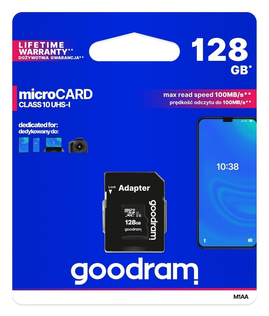 Memorijska kartica Goodram microSD 128GB (M1AA-1280R12)