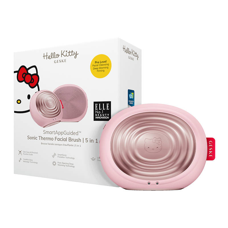 Sonic Termo četkica za lice 5in1 Geske s aplikacijom (Hello Kitty Pink)